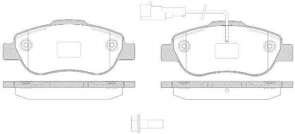 Комплект гальмівних колодок, дискове гальмо