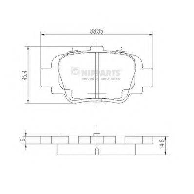 Комплект гальмівних колодок, дискове гальмо